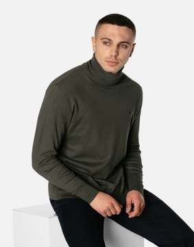 Elegancki Cienki Sweter Męski Golf S2S C119 r XL