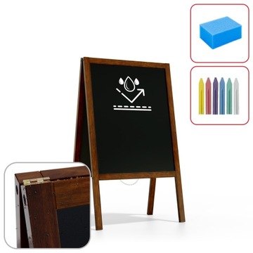 Potykacz kredowy WODOODPORNY 100x60 tablica+kreda