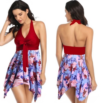 STRÓJ KĄPIELOWY BIKINI TANKINI TUNIKA SUKIENKA, M