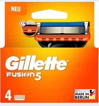 GILLETTE FUSION 5 4sz NOŻYKI OSTRZA WKŁADY fusion5