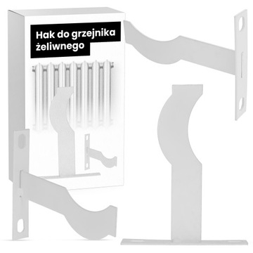 Uchwyt stalowy kaloryferów żeliwnych solidny 15 cm