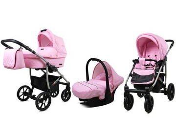 BabyLux Wózek 3w1 dziecięcy spacerówka Qbaro ALU