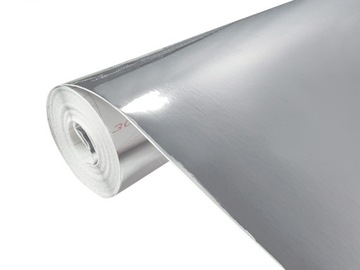 Декоративная фольга хромированный глянцевый самоклеящийся мебельный шпон DIY ширина 45 см