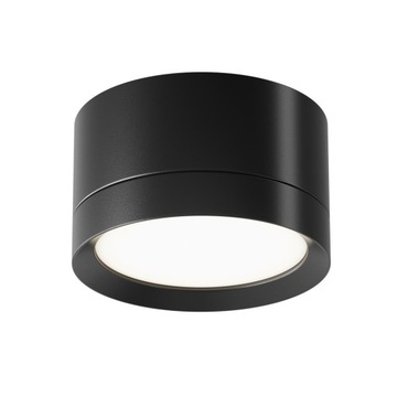 Oprawa natynkowa tuba slim 5cm niska łazienkowa IP44 czarny MARTON