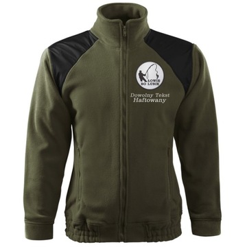 Bluza Wędkarski Polar z Imieniem, CIEPŁY KHAKI NA PREZENT Dla Wędkarza