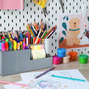 Большой НАСТОЛЬНЫЙ ОРГАНАЙЗЕР Отделения Настольный ящик для инструментов XXL 25 x 15 см