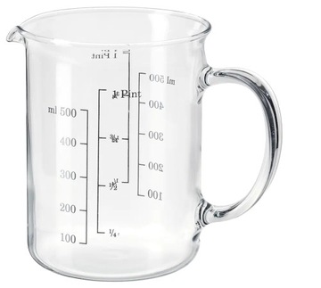 IKEA VARDAGEN Dzbanek z miarką szkło 0.5 l