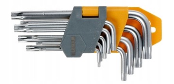 Klucze trzpieniowe TORX T10-T50, krótkie