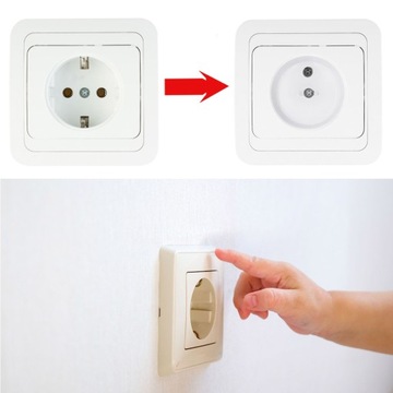 НАКЛАДКИ НА РОЗЕТКИ для контактов со штырем, белая защита, 12 шт.