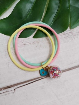 ДЕКОРАТИВНЫЙ БРАСЛЕТ ПРОТИВОКОМАРКИ, силикон, с подвесками