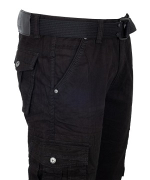 ЧЕРНЫЕ БРЮКИ-КАРГО ITENO FREE BELT W40 106c