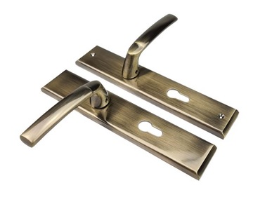 KLAMKA DO DRZWI WEJŚCIOWYCH SPACE 72 WKŁAD PATYNA LEWA