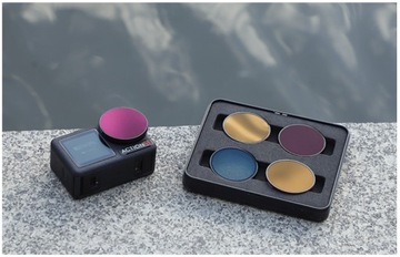 Zestaw 3X Filtr Polaryzacyjny CPL UV Szary ND8 do DJI Osmo Action 3 4 5 PRO