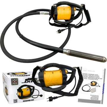 WIBRATOR DO BETONU ENAR DINGO 230V + WAŁEK GIĘTKI 6M + BUŁAWA 48MM [ZESTAW]