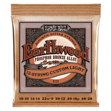 Struny Ernie Ball Earthwood Phosphor Bronze 12-string 10-48 (2152)