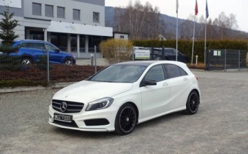 Mercedes Klasa A W176 Hatchback 5d Facelifting 200 d 136KM 2015 Mercedes-Benz Klasa A 200CDI 136KM AMG Line Niski przebieg Biksenon Skora