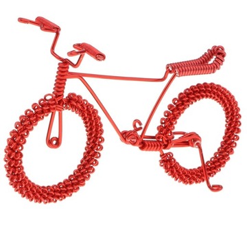 Retro Model Rowerowa Zabawka Do Wystrój Kolekcjonerski Prezent Czerwony
