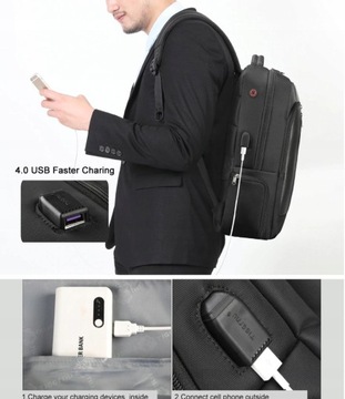 Рюкзак Tigernu для ноутбука 15,6 T-B3668 с USB RFID