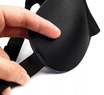 Opaska maska do spania 3D na oczy miękka czarna