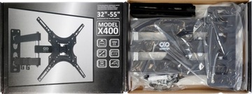 OBROTOWY ŚCIENNY UCHWYT WIESZAK DO TELEWIZORA TV VESA 32-55 CALE