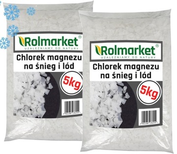 CHLOREK MAGNEZU DO LODU lepszy niż sol ANTYLÓD oblodzone drogi CHODNIK 10kg