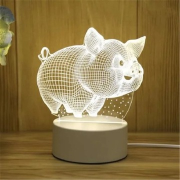 Kocham cię 3D akrylowa lampa Led do domu lampka no