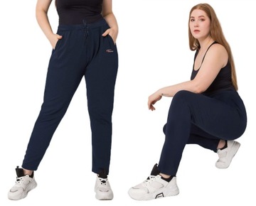 CIEPŁE dresy Spodnie damskie DRESOWE stal. 5547 L