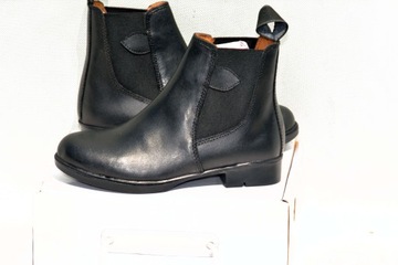 КОЖАНЫЕ БОТИНКИ ДЛЯ ЕЗДЫ, размер 32, вставка 20см.