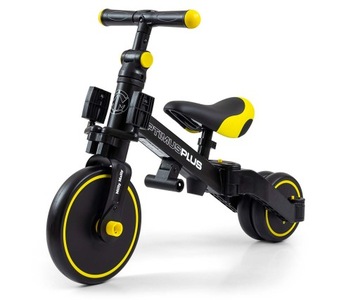 Велосипед трехколесный BALANCE BIKE 4в1 для 1, 2, 3 лет, Черный, детский