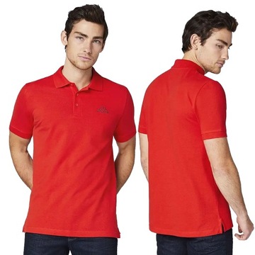 Koszulka polo męska Kappa PELEOT czerwona S