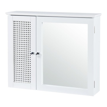 SZAFKA ŁAZIENKOWA Z LUSTREM WISZĄCA ŚCIENNA 4x PÓŁKA