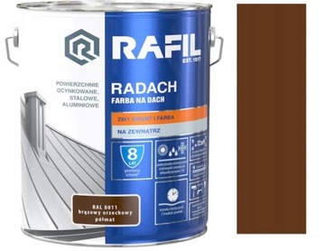 RADACH FARBA NA DACH BRĄZOWY ORZECHOWY 8011 10L