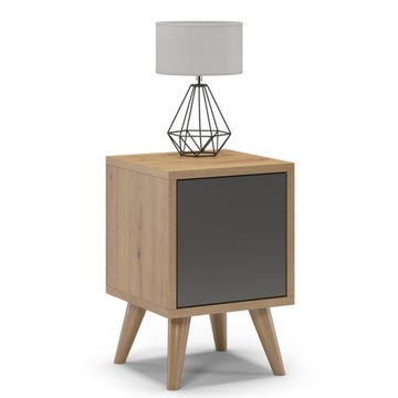 ELEGANCKA SZAFKA NOCNA PÓŁKA STOLIK NOCNY KOMODA DO SYPIALNI GLAMOUR LUX