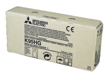 PAPIER DO VIDEOPRINTERA USG MITSUBISHI K95HG 110MM X 18M BŁYSZCZĄCY