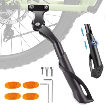 STOPKA PODPÓRKA NÓŻKA ROWEROWA REGULOWANA WYSOKOŚĆ DLA 24''-28'' TYŁ 40 MM