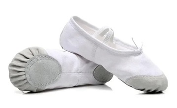 Танцевальные туфли для балерин, балетные цвета, размер 29, белые