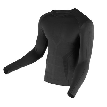 BTZ0060 BIELIZNA TERMOAKTYWNA TRENINGOWA CZARNA MĘSKA ZESTAW 2XL/3XL RAGNAR