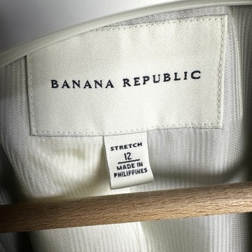 BANANA REPUBLIC Szara Marynarka Żakiet Wełna Nowa 44 ( L )