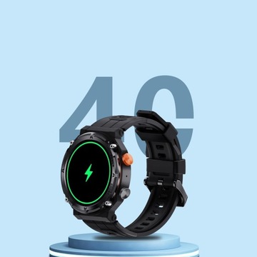 SMARTWATCH INTELIGENTNY ZEGAREK DLA IOS I ANDROIDA ZEWNĘTRZNY WOJSKOWY 1,39