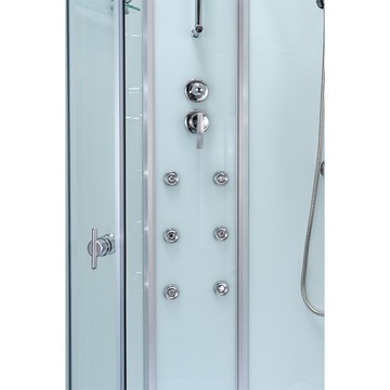 ДУШЕВАЯ КАБИНА С ГИДРОМАССАЖОМ WSH7703A ХРОМ 80x80 CM