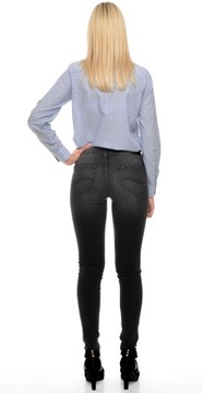 LEE spodnie SKINNY grey jeans SCARLETT _ W24 L33