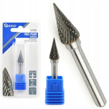 FREZ-PILNIK DO METALU 10X20MM TRZPIEŃ 6MM STOŻKOWY