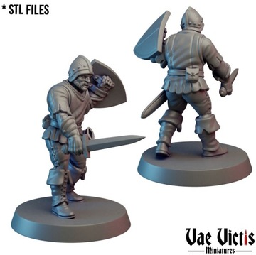 Assembled Village Guards - x8 - 3dmonkeypl
