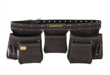 STANLEY PAS MONTERSKI SKÓRZANY PAS NA NARZĘDZIA Z 5 KIESZENIAMI