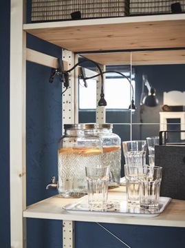 ИКЕА ПОКАЛ Стакан, прозрачный стакан 270 мл 6 шт.