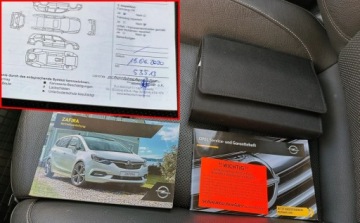 Opel Zafira C Tourer 1.4 Turbo ECOTEC 140KM 2016 Opel Zafira 1.4T Manual 7-osob Skora Navi Kamera 2016 Bogata Wersja, zdjęcie 36