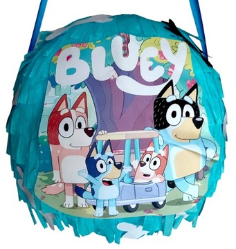 PINIATA URODZINOWA PIESEK BLUE PINATA BLU BLUEY + KIJ