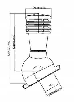 Вентиляционный дымоход Krono Plast SMARTLINE 125 мм