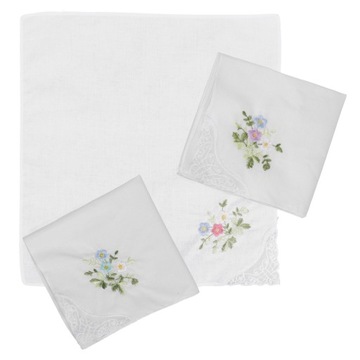 Кружевные платочки, женские платочки.