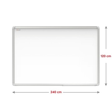 Магнитная доска сухого стирания 240х120 см в алюминиевой рамке EXPO + FREE